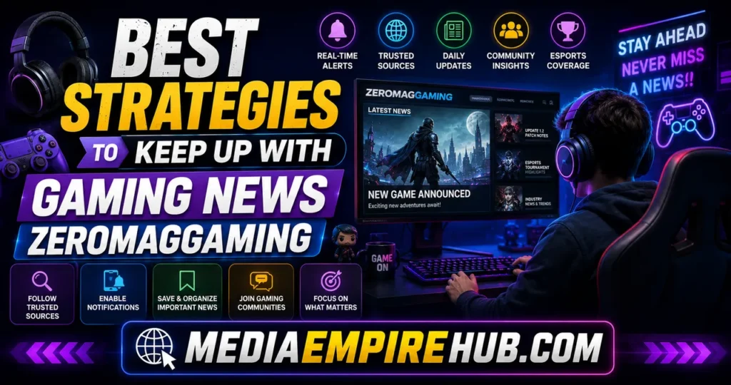 Best Strategies to Keep Up With Gaming News Zeromaggaming