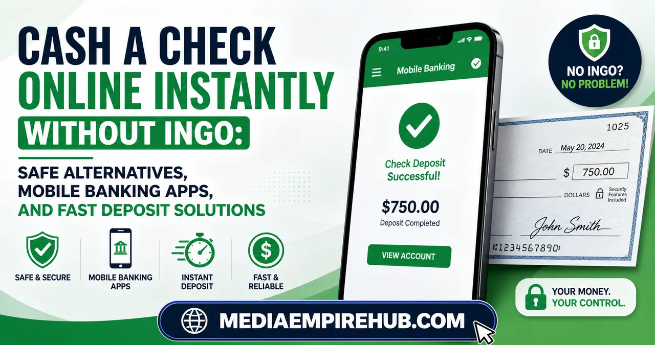 Cash a Check Online Instantly Without Ingo