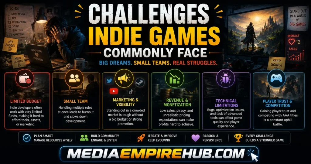 Challenges Indie Games Commonly Face