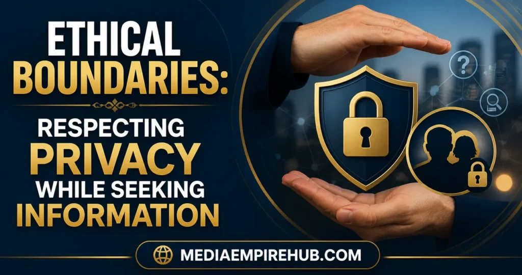 Ethical Boundaries Respecting Privacy While Seeking Information