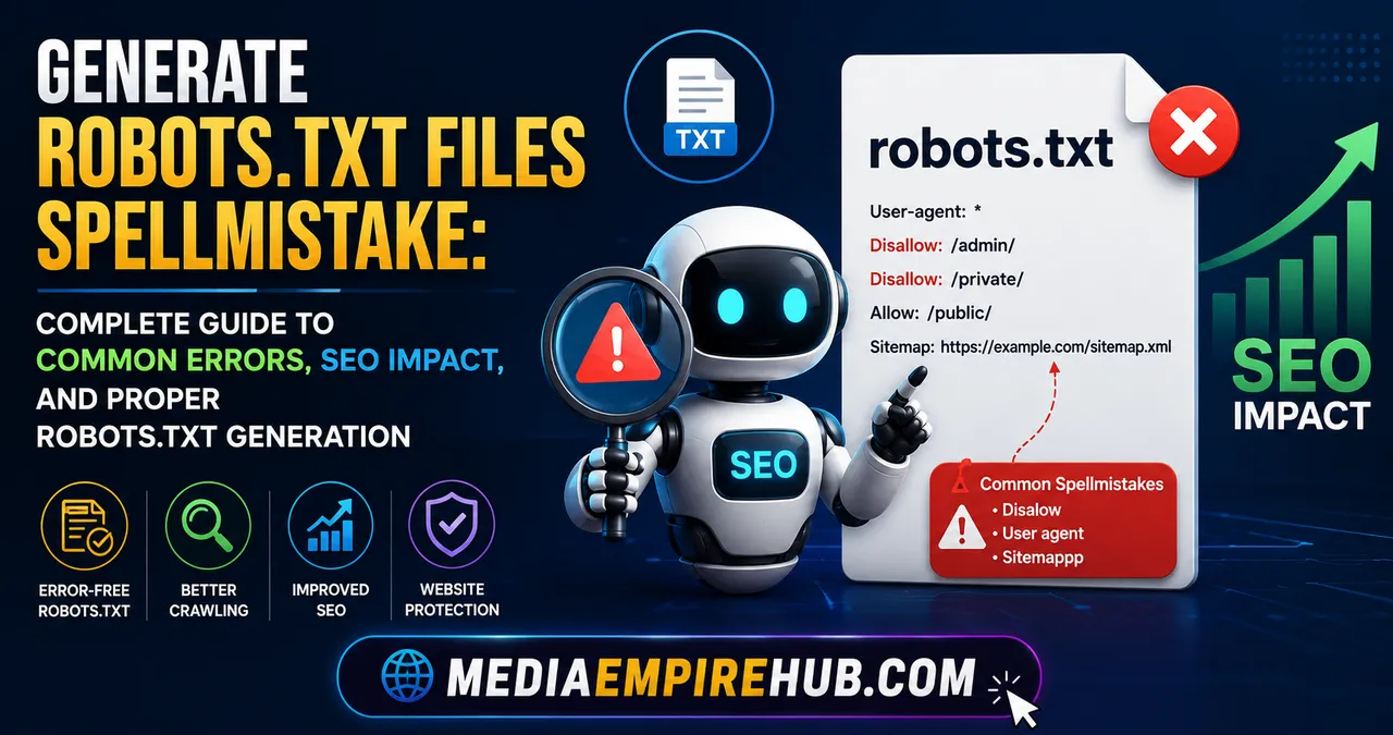 Generate Robots.txt Files Spellmistake