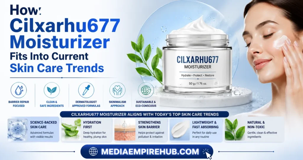 How Cilxarhu677 Moisturizer Fits Into Current Skin Care Trends
