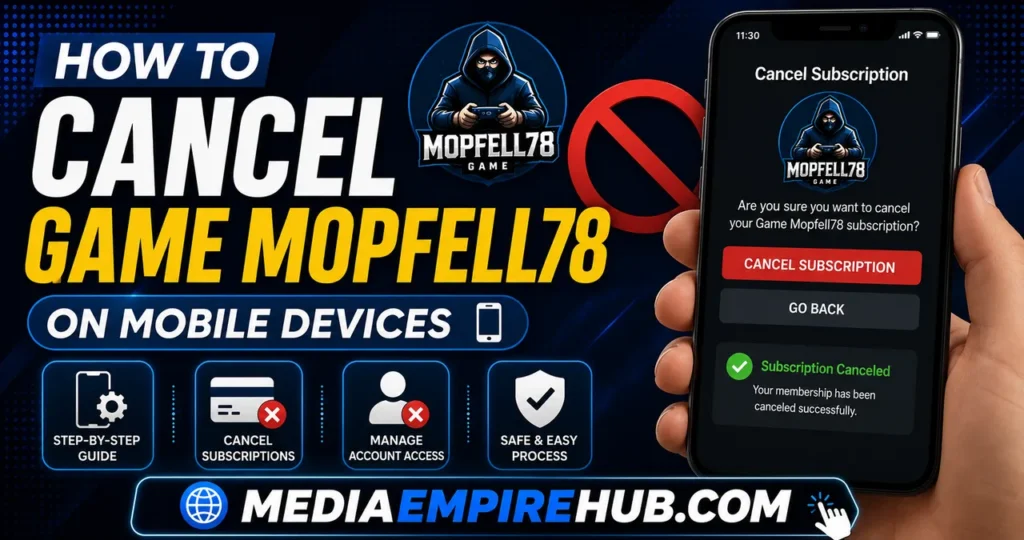 How to Cancel Game Mopfell78 on Mobile Devices