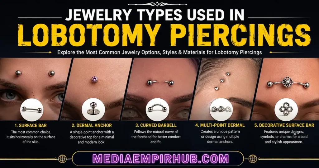 Jewelry Types Used in Lobotomy Piercings