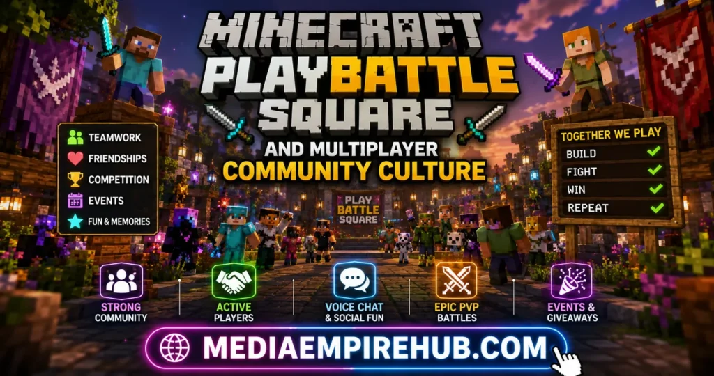 Minecraft PlayBattleSquare and Multiplayer Community Culture