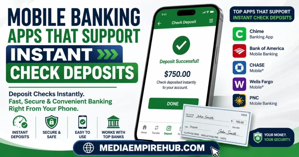 Mobile Banking Apps That Support Instant Check Deposits