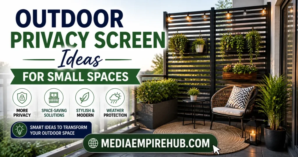 Outdoor Privacy Screen Ideas for Small Spaces