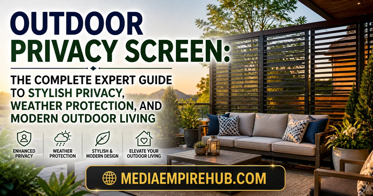 Outdoor Privacy Screen: The Complete Expert Guide to Stylish Privacy, Weather Protection, and Modern Outdoor Living