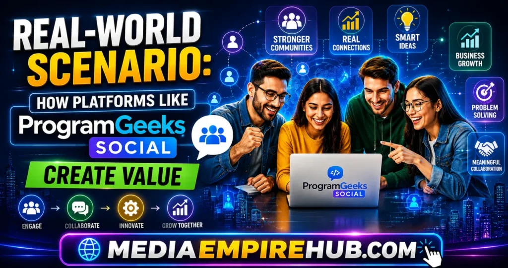 Real-World Scenario How Platforms Like ProgramGeeks Social Create Value