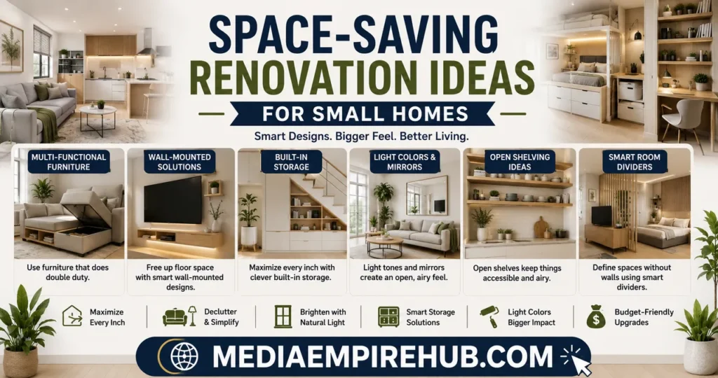 Space-Saving Renovation Ideas for Small Homes