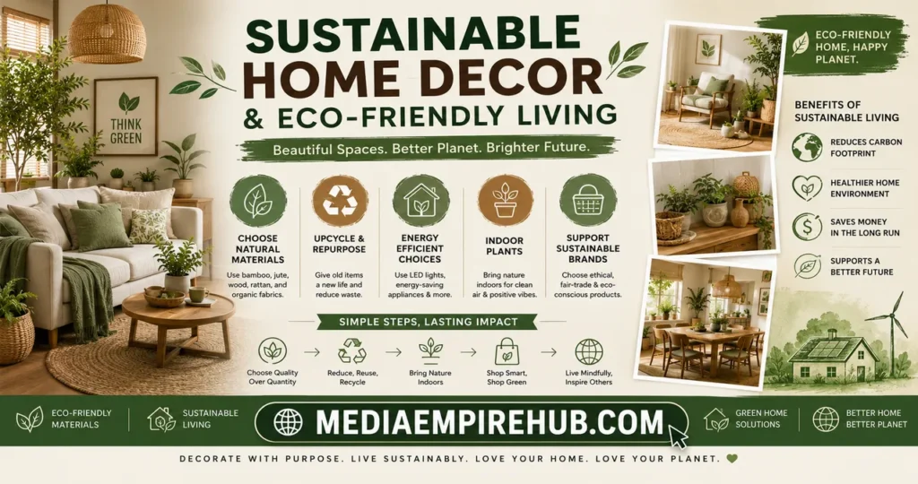 Sustainable Home Decor and Eco-Friendly Living