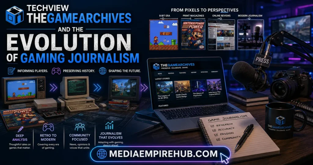 Techview TheGameArchives and the Evolution of Gaming Journalism