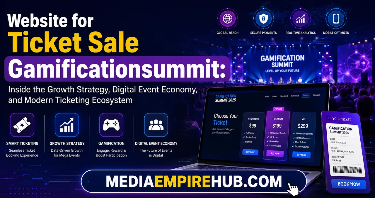 Website for Ticket Sale Gamificationsummit