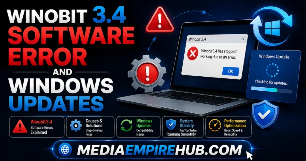 Winobit3.4 Software Error and Windows Updates