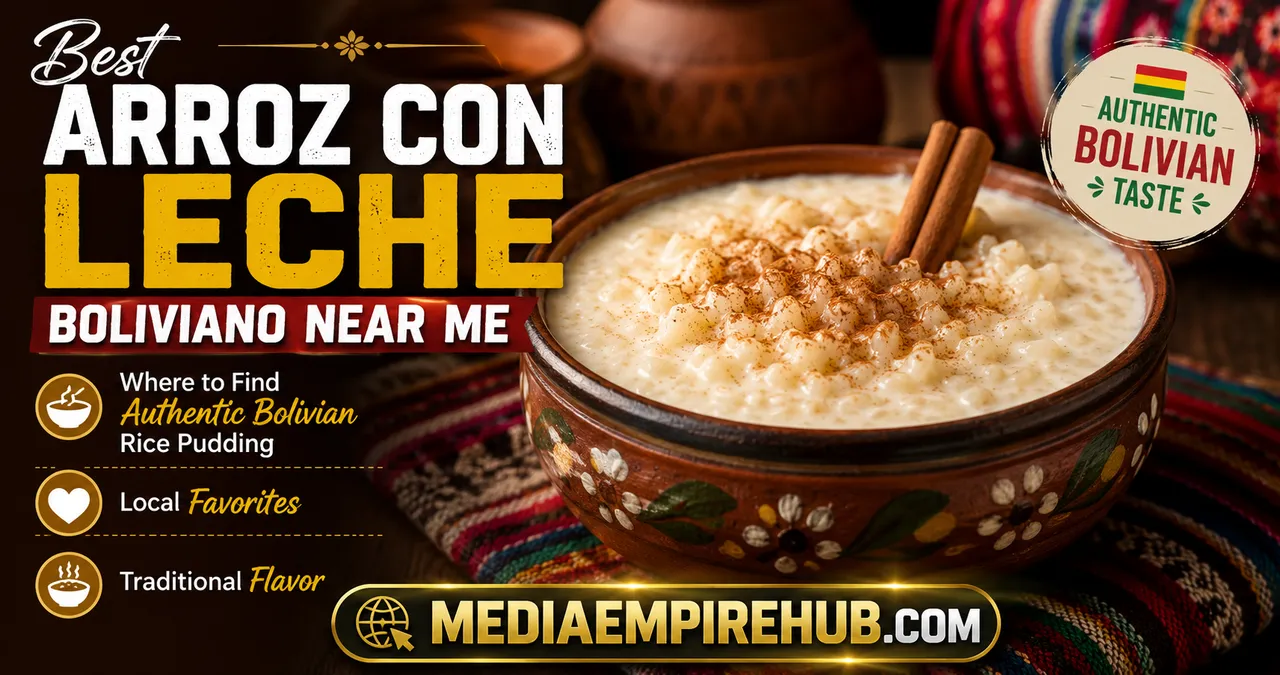 Best Arroz Con Leche Boliviano Near Me: Where to Find Authentic Bolivian Rice Pudding, Local Favorites, and Traditional Flavor
