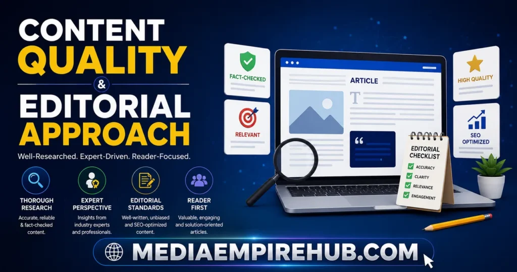 Content Quality and Editorial Approach