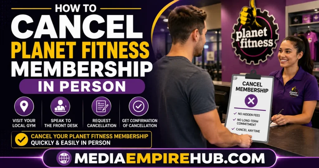 How to Cancel Planet Fitness Membership In Person