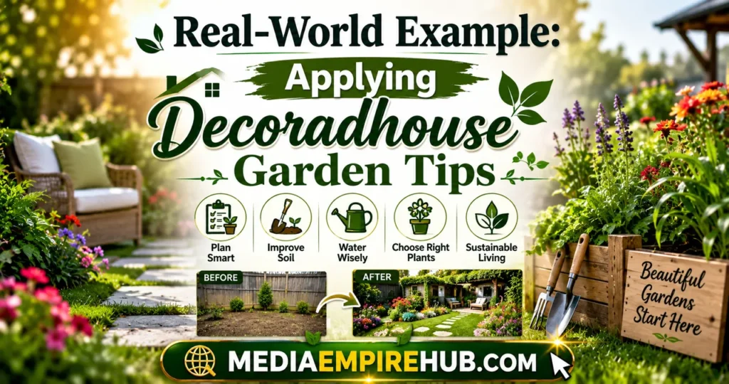 Real-World Example Applying Decoradhouse Garden Tips