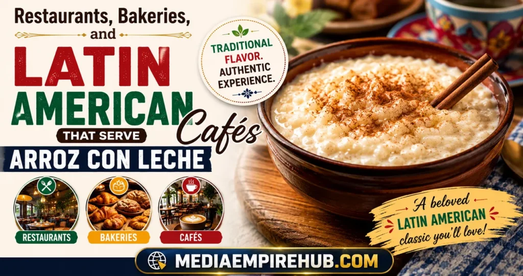 Restaurants, Bakeries, and Latin American Cafés That Serve Arroz Con Leche
