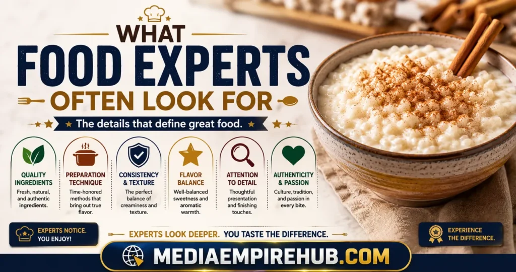 What Food Experts Often Look For