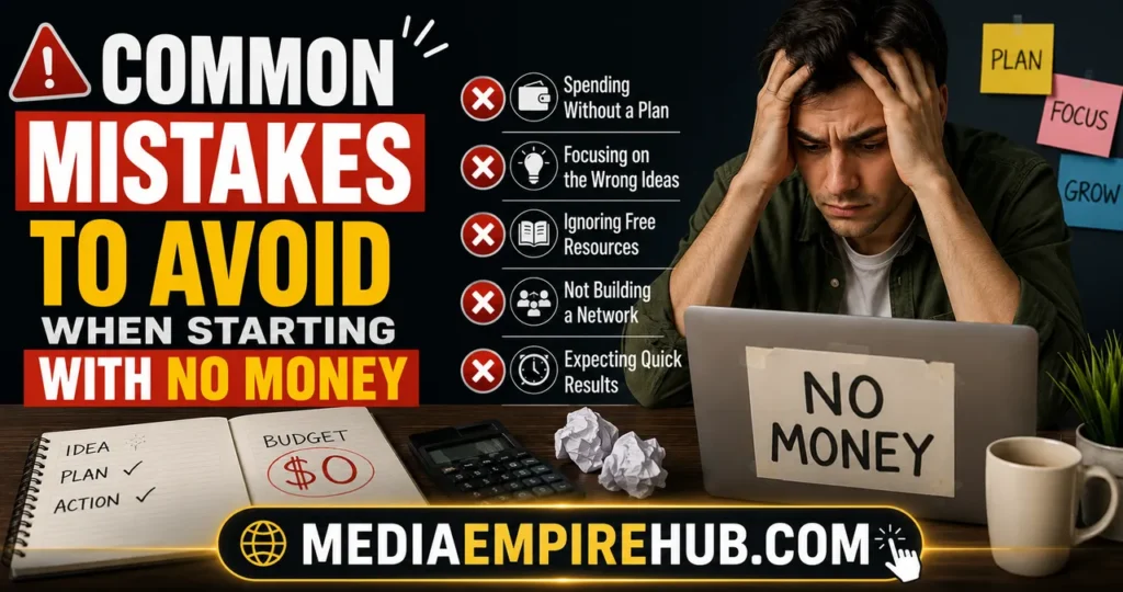 Common Mistakes to Avoid When Starting With No Money