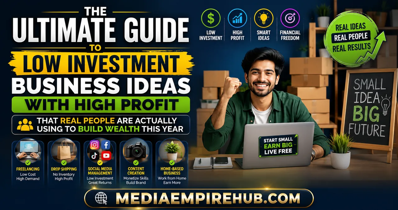 The Ultimate Guide to Low Investment Business Ideas With High Profit That Real People Are Actually Using to Build Wealth This Year 1 Low Investment Business Ideas With High Profit