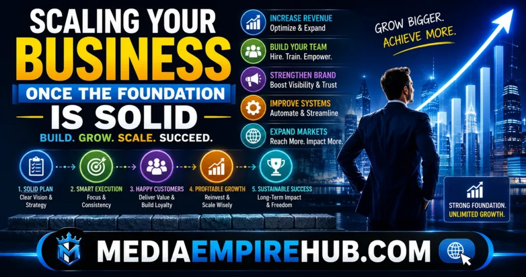 How to Start and Launch a Small Business in 2026: A Complete Step-by-Step Guide for Aspiring Entrepreneurs 7 Scaling Your Business Once the Foundation Is Solid